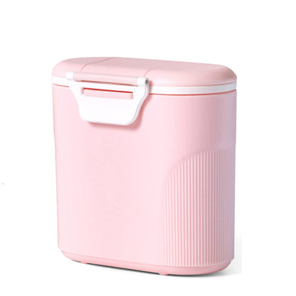 Travel Infant Formula Dispenser Box with Scoop, Portable Baby Dry Milk Powder Food Container with Spoon Airtight Storage Easy go Parents Choice Sealed Flour Case,Pink