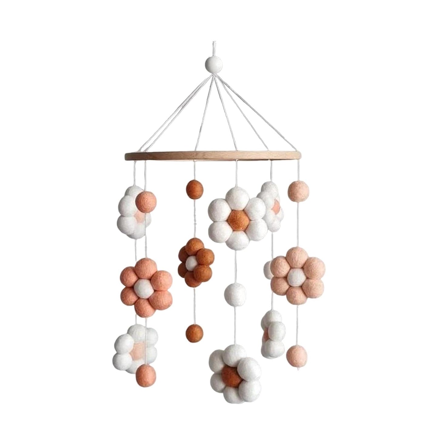 Baby Crib Mobile Crib Hanging Toy, Boho, Stroller Hanging Toy, Wind Chime Photography Props for Stroller, Nursery, Style B