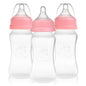 Nenesupply Natural Baby Bottles Newborn Feeding Bottles Slow Flow Breastfeeding Bottle for Breastfed Babies Wide Neck 9oz Anti Colic Level 2 Nipple for 1+ Month Infant Replace Spectra Bottle Pumping