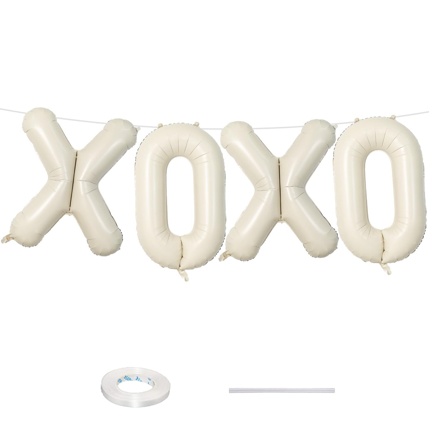 40 Inch Beige OH BABY Balloon for Baby Shower, Large Cream White Oh Baby Balloons Letters with Ribbon, Neutral Ivory Alphabet Oh Baby Balloon Banner Sign for Gender Reveal Backdrop Party Decorations