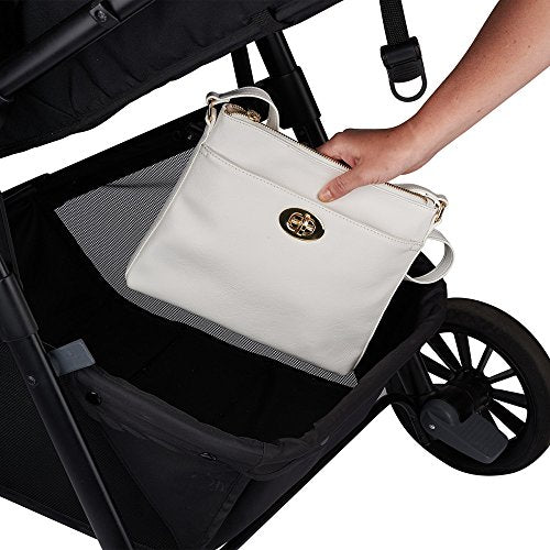 Evenflo Pivot Modular Travel System with LiteMax Infant Car Seat with Anti-Rebound Bar (Desert Tan)