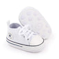 Unisex Baby Girls Boys Canvas High-top Shoes, Newborn Infant Anti-Slip Soft Sole Frist Walking Breathable Sneakers