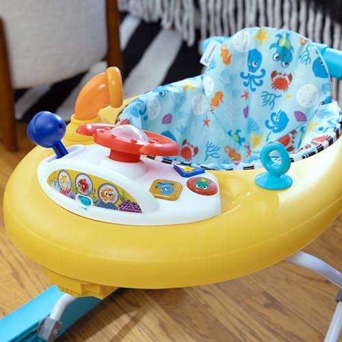 Baby Einstein Sky Explorers Baby Walker Activity Center and Sensory Play Learning-Toy with Lights, Songs and Sounds, Age 6 Months+, Blue