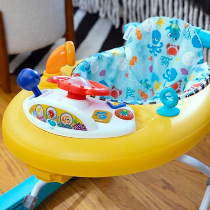 Baby Einstein Sky Explorers Baby Walker Activity Center and Sensory Play Learning-Toy with Lights, Songs and Sounds, Age 6 Months+, Blue