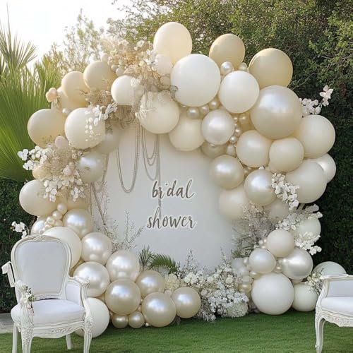 Pink Blue Green Balloon Garland Double Stuffed Dusty Light Green Baby Blue Blush Mauve Latex Pastel Balloon Arch Kit for Boho Baby Shower Gender Reveal Bear Birthday Floral Party Decoration