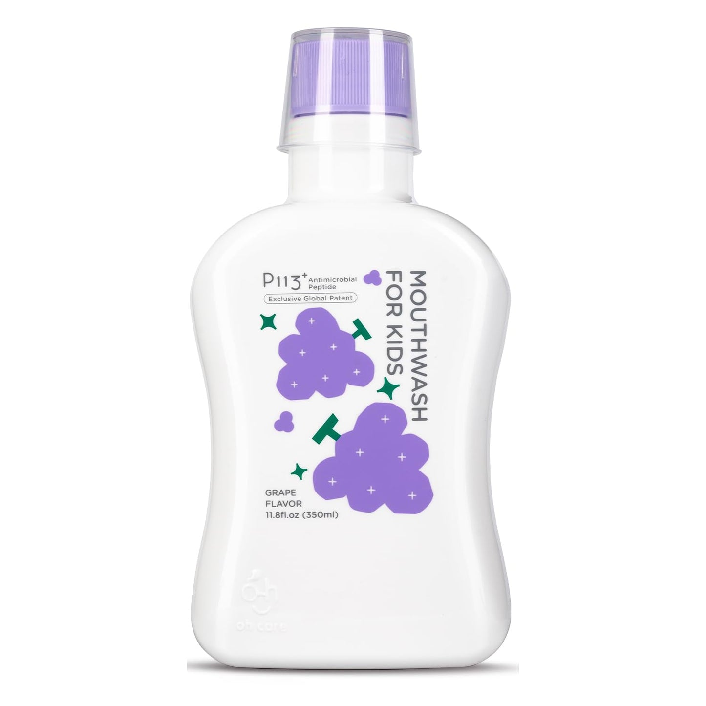 Mouthwash for Kids P113+ Peptide Anti Cavity Mouth Rinse Alcohol Free for Teeth and Gums Safe Oral Hygiene for Newborn to Toddler 11.08 fl oz (11.08 Fl oz, Strawberry)