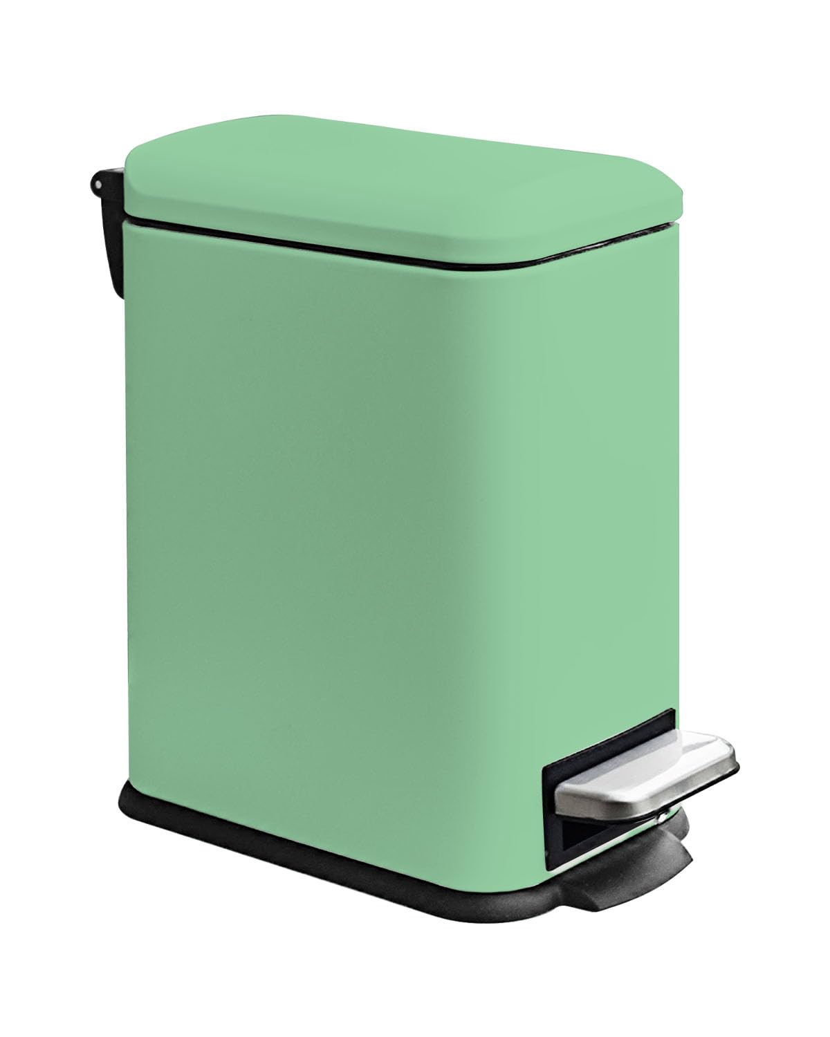 Diaper Pail, Baby Diaper Trash Can with Removal Inner Liner, Childproof Lock, Stainless Steel Garbage Pail with lid, Soft Close, Odor Control Diaper Disposal Bin, 4 Gallon Pink Diaper Can
