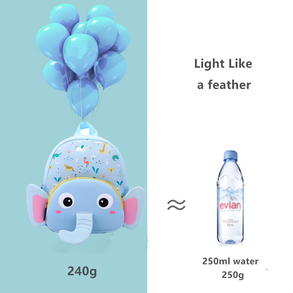Toddler Backpack Neoprene Zoo Kids Casual Backpack Water Resistance Kindergarten Preschool Bags for Little Boys Girls (Giraffe)