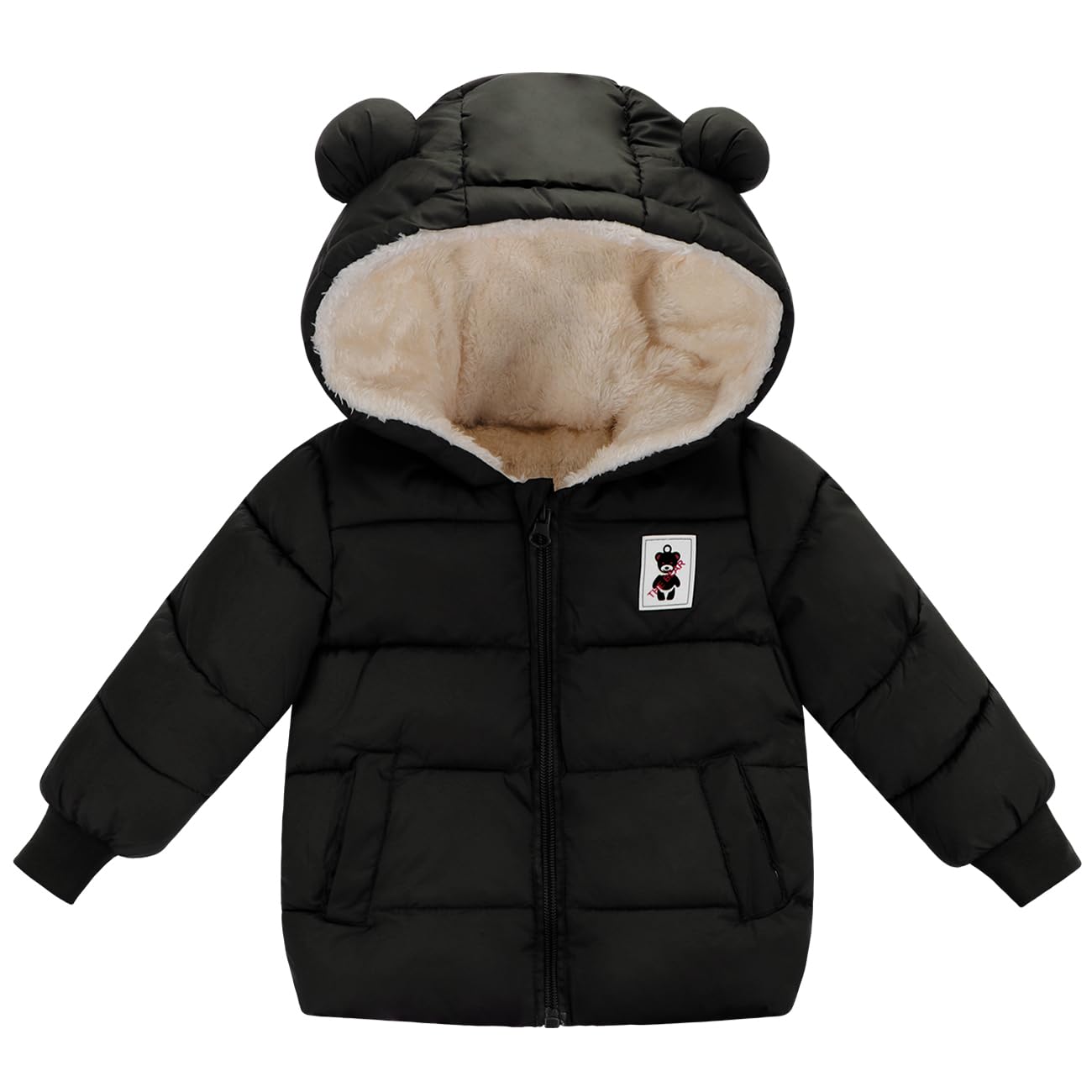 Newborn Baby Girls Fleece Outerwear Jacket Toddler Winter Coat Infant Clothes
