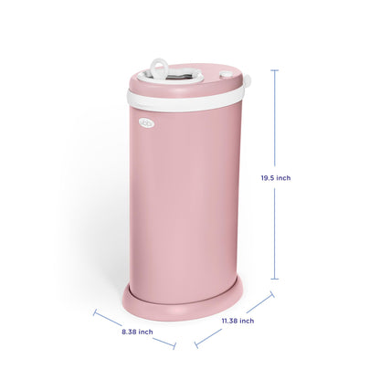 Ubbi Steel Diaper Pail, Odor Locking, No Special Bag Required, Award-Winning, Registry Must-Have, White