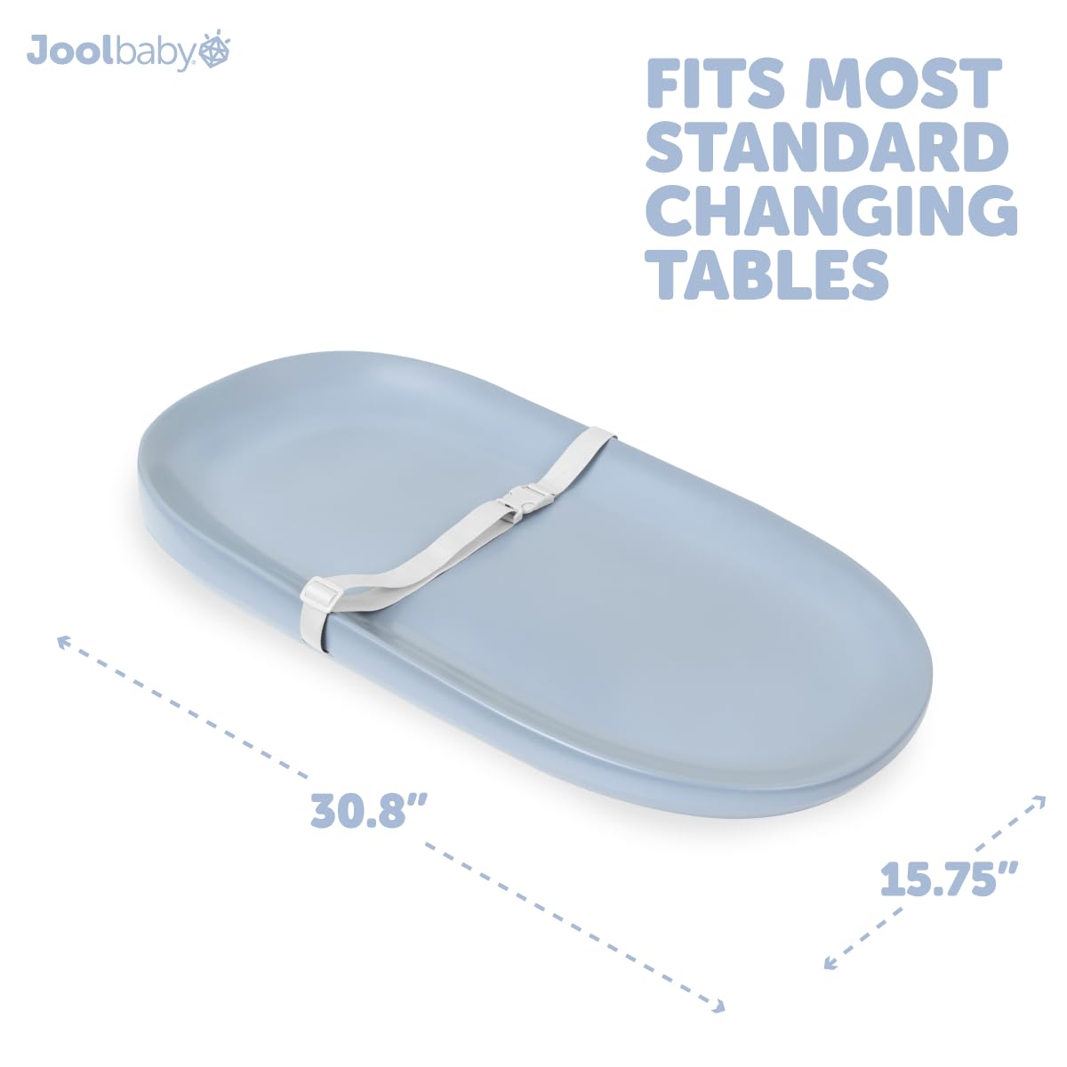 Jool Baby Waterproof Baby Changing Pad - Easy to Clean, Lightweight & Portable - Large Foam Cushion for Comfort (Sage)