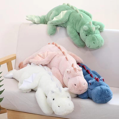 43.3Inches 7Lbs Blue Weighted Dragon Stuffed Animal, Large Blue Weighted Dragon Plush Toy for Kids and Adults(2025 Update Version)
