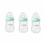 Glass Baby Bottles,Anti Colic Breastfeeding Bottle with Natural Response Nipple Size S,Wide Neck Slow Flow Baby Bottle for Baby,Newborn,Preemie 0-3 0-6 Month,BPA Free (Pink, 1 Pack, 5 Ounce)