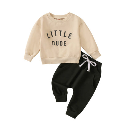 Gender Neutral Baby Boy Girl Fall Winter Clothes Sweatshirt Shirt Pants Toddler Infant Outfit