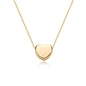Tiny Gold Initial Heart Necklace-14K Gold Plated Handmade Dainty Letter Heart Necklace for Women Necklace Jewelry