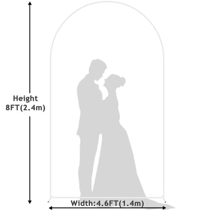 Wokceer 7.2 FT Wedding Arch Backdrop Stand, Gold Metal Arch Backdrop Stand for Wedding Ceremony Birthday Party Bridal Baby Shower Photo Booth Garden Floral Balloon Arches Decoration