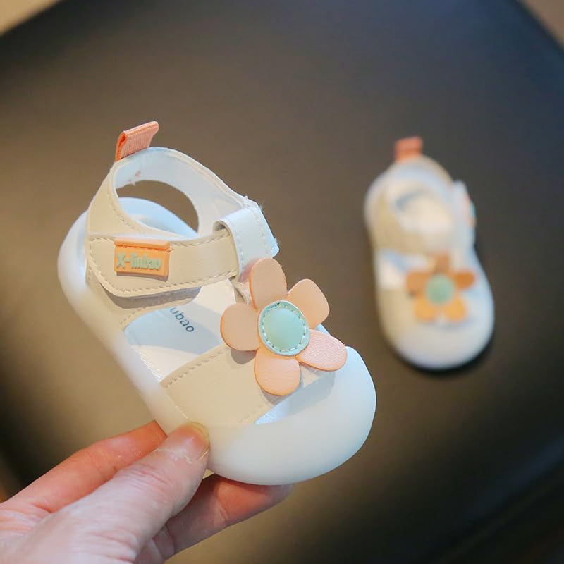 Baby Summer Sandals Breathable Mesh Rubber Sole Non-Slip Outdoor Shoes for Boys and Girls 9-30 Months