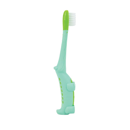 Dr. Talbot's Toddler Training Toothbrush and Natural Kids Toothpaste with Citroganix - 1.6 oz - Fluoride-Free Toothpaste and Toddler Toothbrush - 6+ Months - Alligator