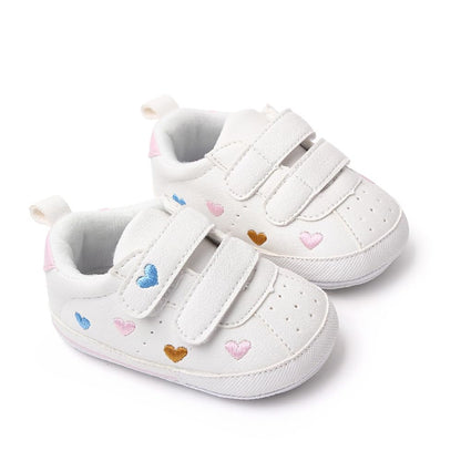 Baby Girls Boys Shoes Soft Anti-Slip Sole Newborn First Walkers High Top Canvas Denim Unisex Infant Sneaker