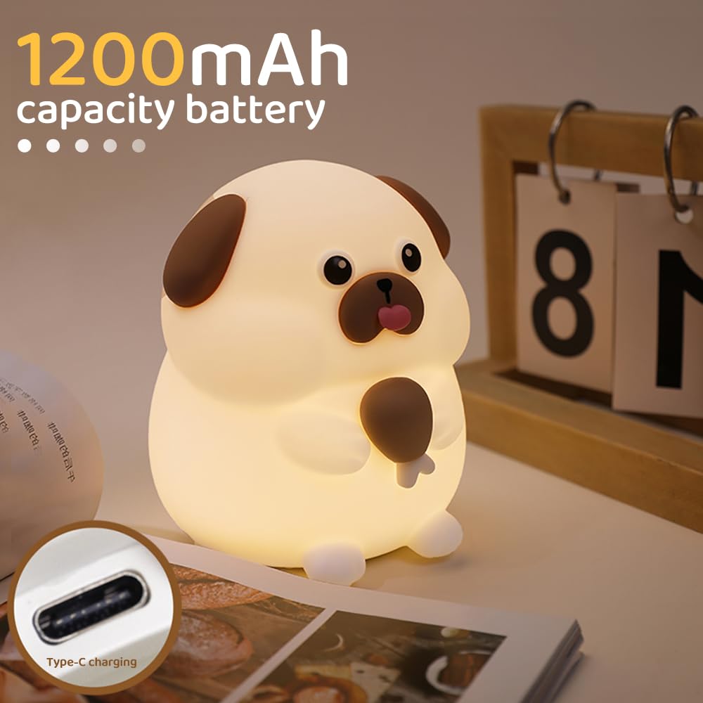 Cute Frog Night Light for Kids, Color Changeable Soft Silicone Sleeping Night Lamp for Nursery, Dimmable Timer Rechargeable Colorful Baby's Light Room Decor Children Gifts