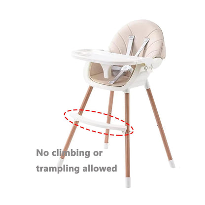 PandaEar 3-in-1 High Chairs for Babies Toddlers, Convertible Infant Highchair with Removable Tray & Safety Harness Adjustable Legs