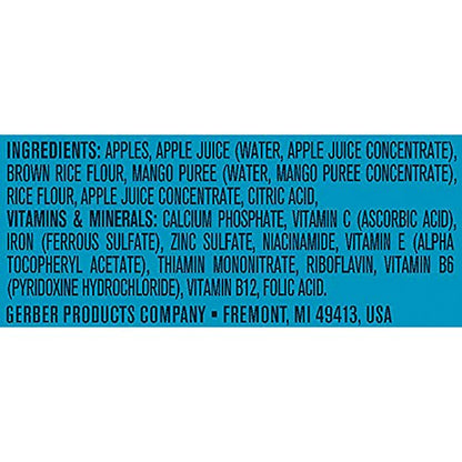 Gerber Baby Food 2nd Foods, Mixed Cereal, Pears & Cinnamon with Oatmeal Puree, 4 Ounce Tubs, 2-Pack (Pack of 8)