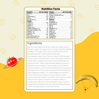 Earth's Best Organic Baby Formula for Babies 0-12 Months, Powdered Dairy Infant Formula with Iron, Omega-3 DHA, and Omega-6 ARA, 32 oz Formula Container