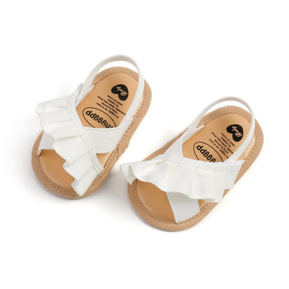 HsdsBebe Baby Girls Sandals Bohemia Flower Bow Soft Sole Toddler First Walkers Beach Summer Shoes