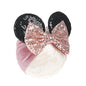 JIAHANG Baby Leopard Bows Turban Knotted Head Wraps, Hair Bows Headbands Stretchy Hair bands for Infant Toddlers Girls (pink leopard)