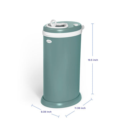 Ubbi Steel Diaper Pail, Odor Locking, No Special Bag Required, Award-Winning, Registry Must-Have, White