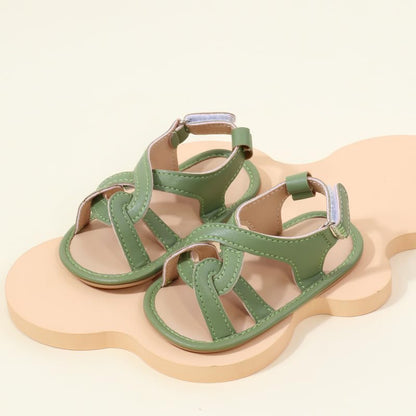 Infant Boys Girls Sandals, Summer Baby Rubber Soles Non-Slip PU Leather Sandals, Newborn Toddler Prewalker First Walking Beach Outdoor Shoes,Infant Toddler Unisex Summer Shoes for babies