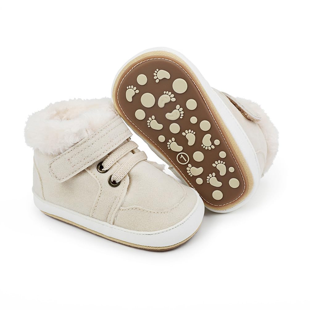 Clowora Baby Boys Girls Shoes Non-Slip Rubber Sole Sneakers Infant First Walking Toddler Crib Shoes Newborn Loafers Flats.