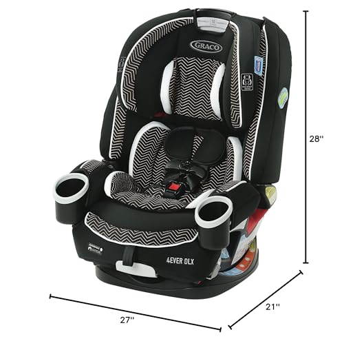 Graco 4Ever DLX 4-in-1 Car Seat, Maven | Infant to Toddler Car Seat, with 10 Years of Use | Rear-Facing, Forward-Facing and Booster Modes | Safe, Comfortable and Convenient
