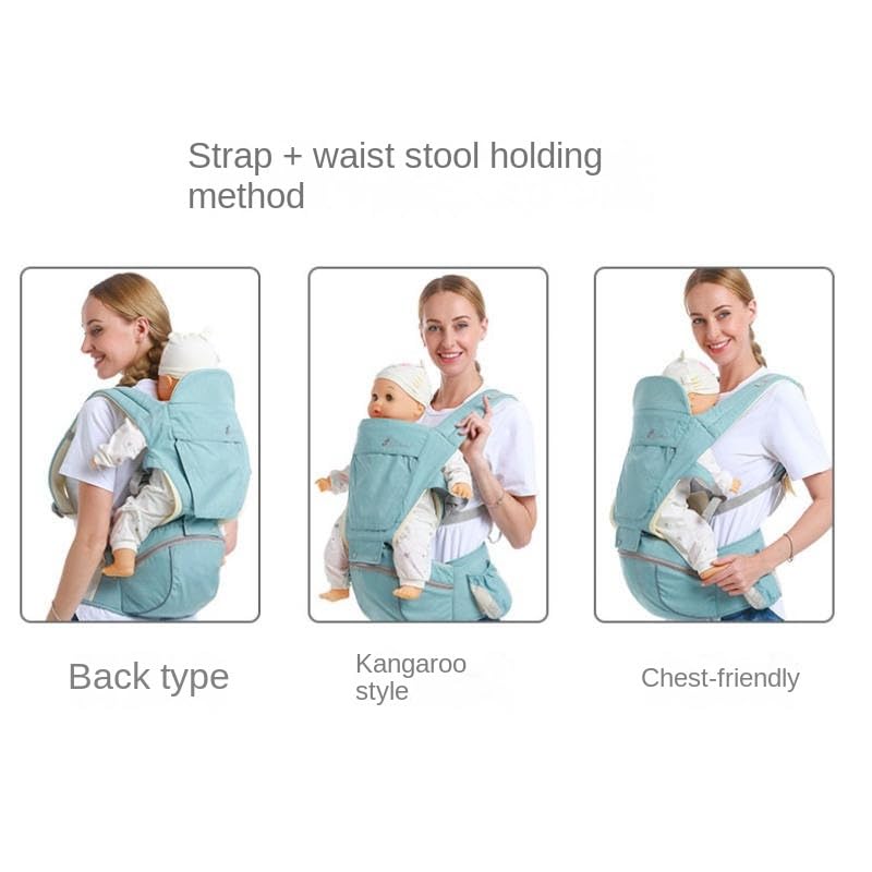 Baby Carrier 3-in-1 Ergonomic Infant Carrier Soft Baby Holder 3 to 36 Months,4 Season/All Seasons,Newborn to Toddler with Hood All Position Baby Hipseat (Pink)