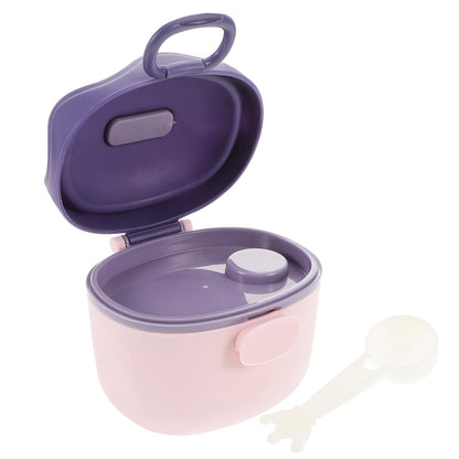 Kisangel Mixing Bottle Dispenser Stackable Bottles Milk Powder Dispenser Food Portable Container with Scoop pp Purple Milk Powder Box