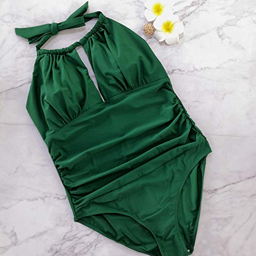 EastElegant Maternity Swimsuits One Piece V-Neck Pregnancy Swimwear Halter Maternity Bikini
