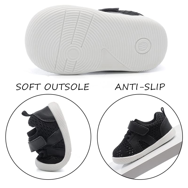 Baby Boys & Girls First Walking Shoes - Non-Slip, Breathable Infant Sneakers for 6-18 Months