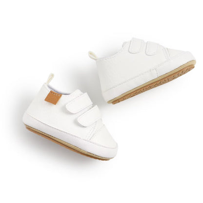 Baby Boys Girls Shoes Non-Slip Rubber Sole High-Top PU Leather Sneakers Infant First Walking Shoes Toddler Crib Shoes Newborn Loafers Flats.