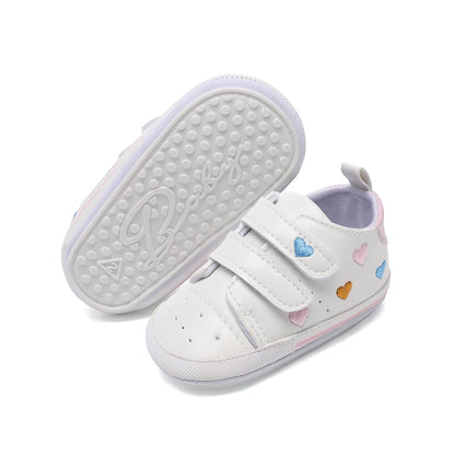 Clowora Baby Boys Girls Shoes Non-Slip Rubber Sole Sneakers Infant First Walking Toddler Crib Shoes Newborn Loafers Flats.