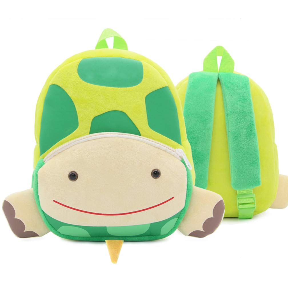 Ladyzone Toddler Backpack Zoo Animals Backpacks Cute Plush Bag Cartoon 10" Preschool Book Bag For 2+ Years Girls Boys