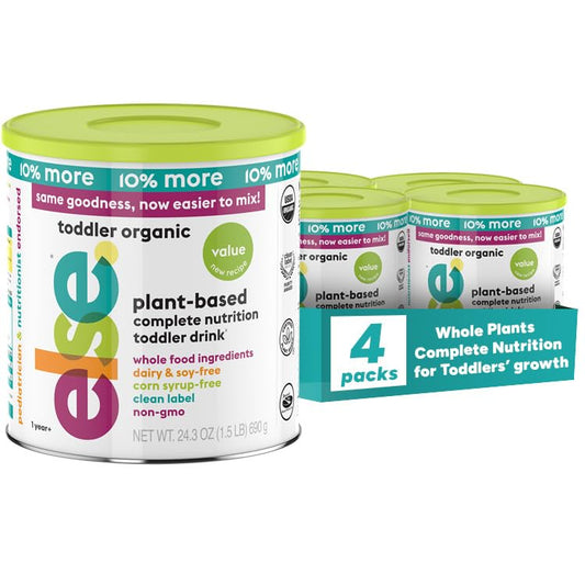 Else Nutrition Toddler Formula 12-36 mo., Plant Based Toddler Nutritional Drink - Soy & Dairy Free, Lactose Free - Complete Baby Formula (12-36 mo.), Protein Powder w/ 20+ Vitamins (22oz, 6-Pack)