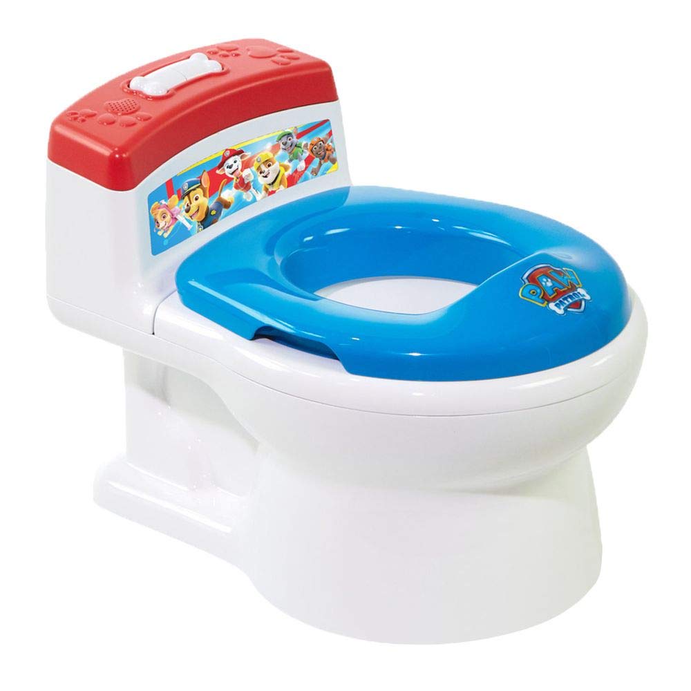 The First Years Disney Minnie Mouse Potty Training Toilet and Toddler Toilet Seat - Toilet Training Potty with Fun Flushing and Cheering Sounds,Pink