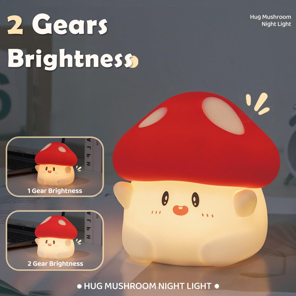 Cute Frog Night Light for Kids, Color Changeable Soft Silicone Sleeping Night Lamp for Nursery, Dimmable Timer Rechargeable Colorful Baby's Light Room Decor Children Gifts