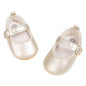 ohsofy Infant Baby Girls Mary Jane Flats Non-Slip Bowknot Princess Wedding Dress Shoes Toddler Crib Shoes