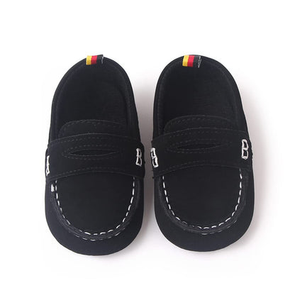 LONSOEN Baby Girls Boys Loafers Prewalker Dress Crib Shoes