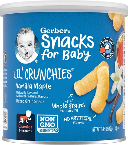 Gerber Lil' Crunchies, Cheddar and Veggie Dip, 1.48 Ounce, 4 Count