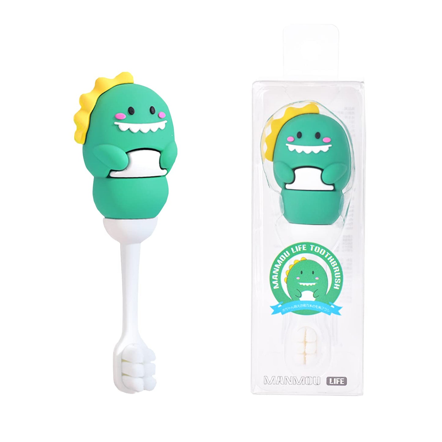 Toddler Toothbrush with Tongue Cleaner, Extra Soft Bristles for Kids 1-6，BPA-Free Baby Toothbrush with Ergonomic Grip & Non-Slip Handle， Kid Toothbrush for Gentle Care & Safe Brushing (Pink, 1 Count)