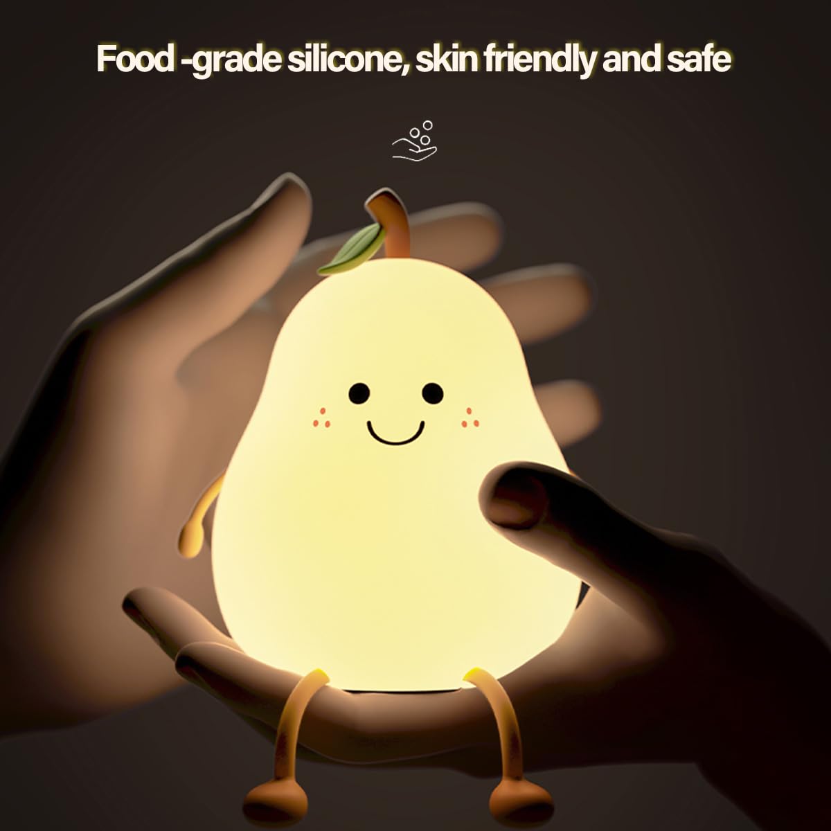 Led Cute Dog Night Light, Dimmable Nursery Puppy Kawaii Lamps, Super Squishy Silicone USB Rechargeable Touch Control Night Lamp for Kids Adults, Used for Camping Party Room Decor (Dog)