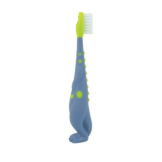 Dr. Talbot's Toddler Training Toothbrush and Natural Kids Toothpaste with Citroganix - 1.6 oz - Fluoride-Free Toothpaste and Toddler Toothbrush - 6+ Months - Alligator
