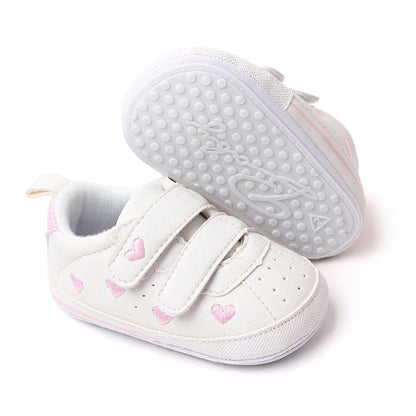 Baby Girls Boys Shoes Soft Anti-Slip Sole Newborn First Walkers High Top Canvas Denim Unisex Infant Sneaker